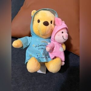 Disney Pooh and Piglet Plush Set - Blue and Pink